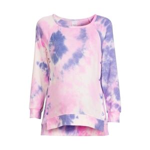 Time and Tru Women's Maternity Side Snap Sweatshirt